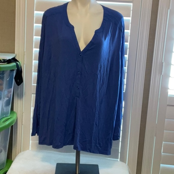 Ava & Viv Blue Blouse - Picture 1 of 7